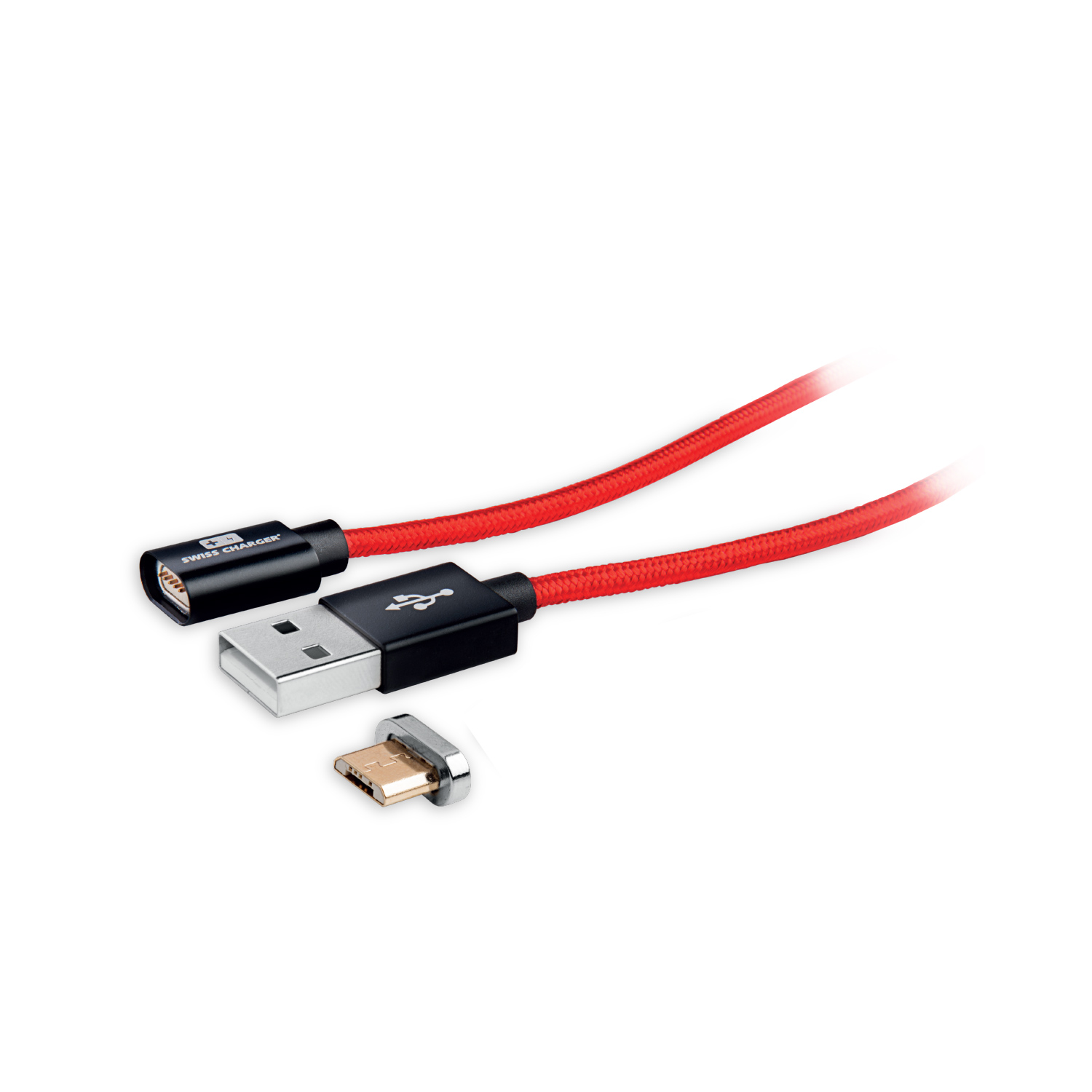 Swiss Charger SCC-10080 Manyetik Micro Usb Şarj Kablosu 1,5mt