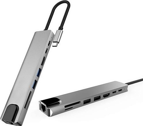 Dxim Dhu0005 All in One USB-Type-C Hub for iPad Pro, Macbook, PC, Laptop